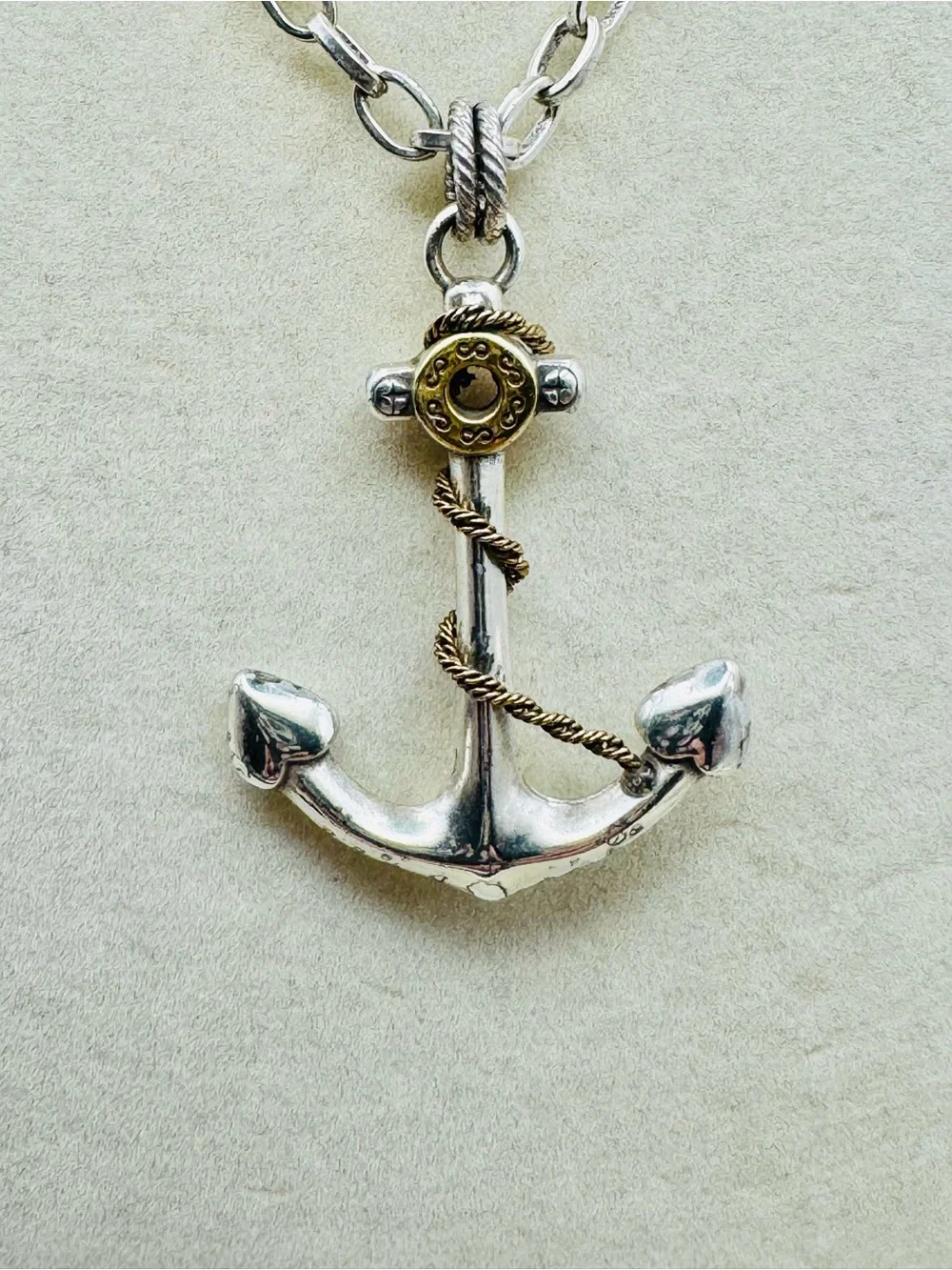 Brighton Two Tone Anchor Necklace